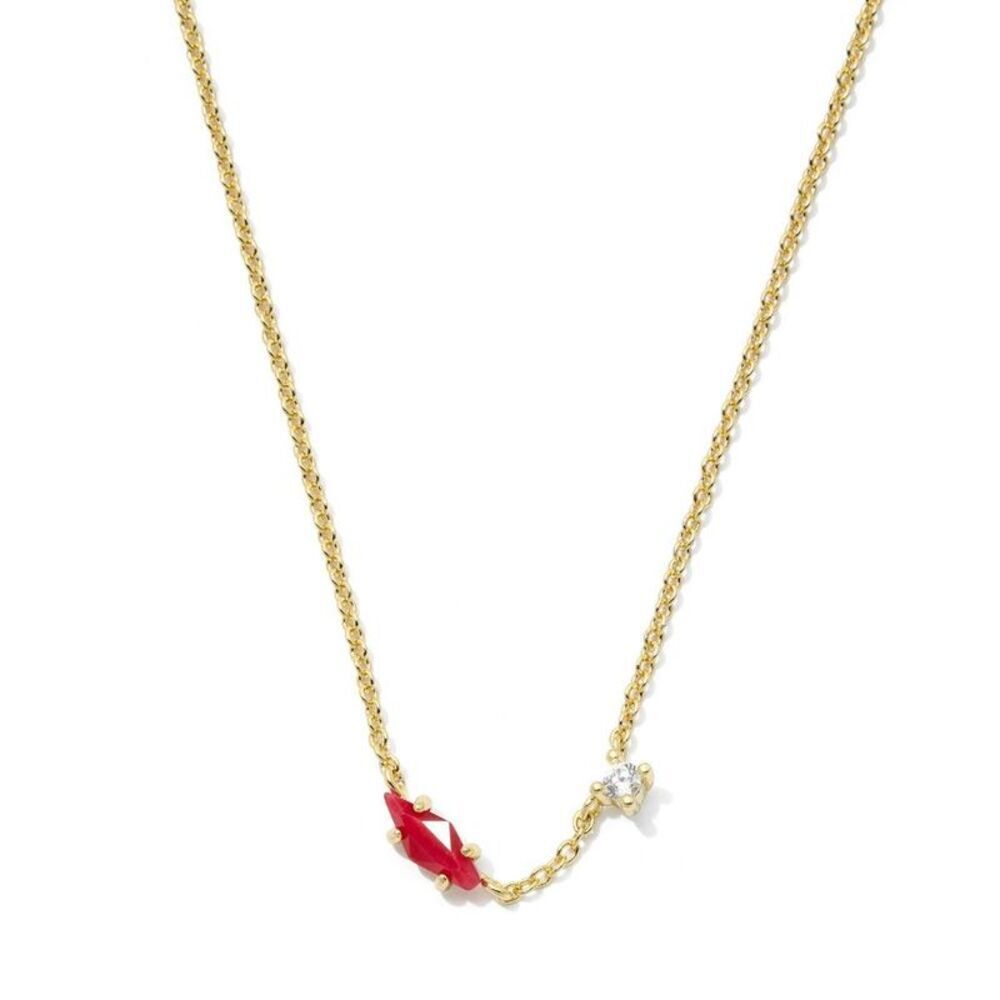 Kendra Scott Meridith Small Pendant Necklace - Red Tigers Eye